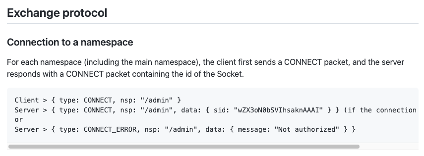 Socket Multi Namespace Connect 옳은가 | chloe